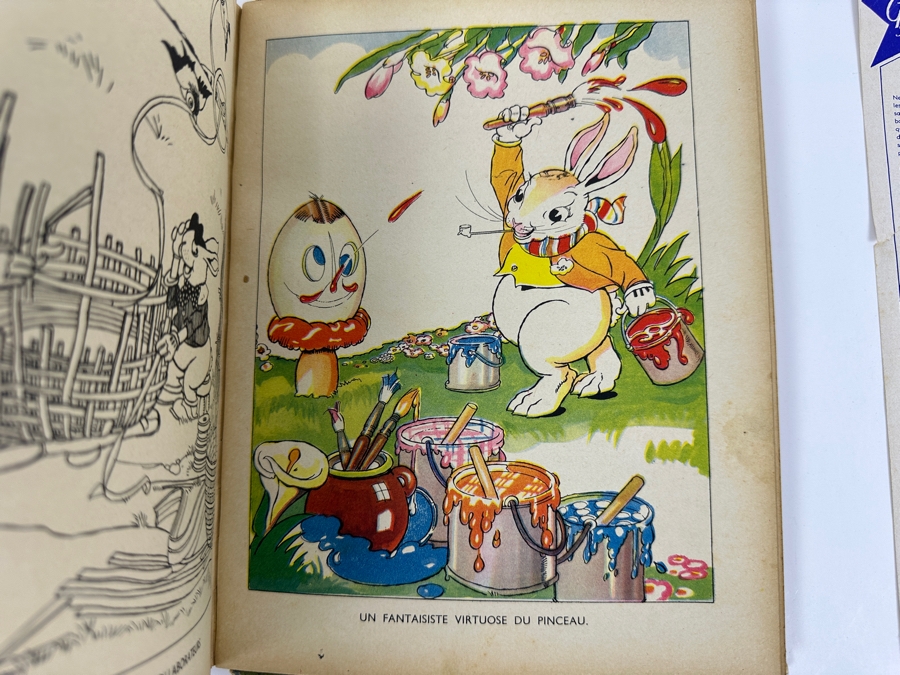 Vintage French Walt Disney Book Les Petits Lapins & French Paper Advertisement For Walt Disney's Les 101 Dalmations [Photo 14]