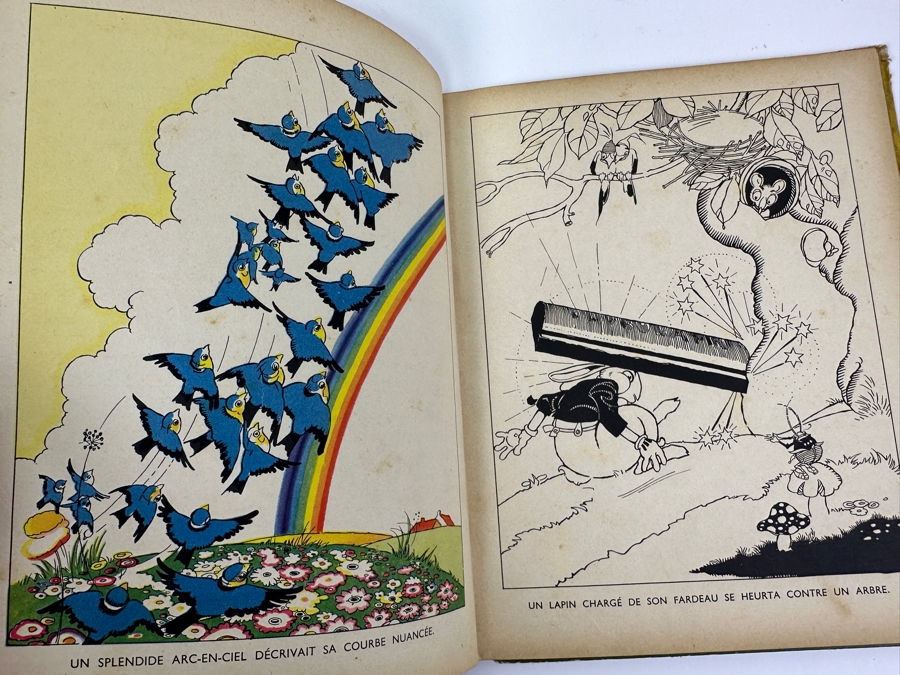 Vintage French Walt Disney Book Les Petits Lapins & French Paper Advertisement For Walt Disney's Les 101 Dalmations [Photo 20]