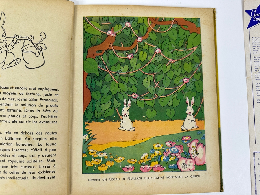 Vintage French Walt Disney Book Les Petits Lapins & French Paper Advertisement For Walt Disney's Les 101 Dalmations [Photo 21]