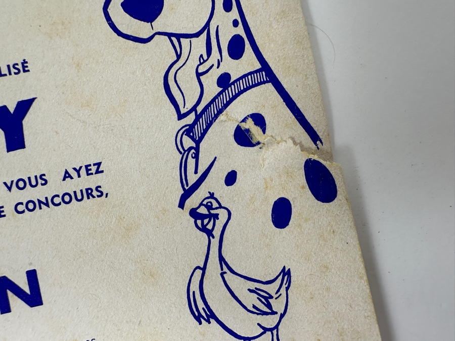 Vintage French Walt Disney Book Les Petits Lapins & French Paper Advertisement For Walt Disney's Les 101 Dalmations [Photo 4]