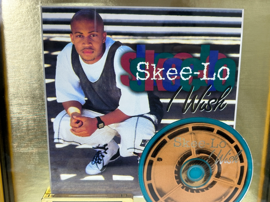 Framed Gold Sales Award Presented To Pop Art Film Factory For Selling Over 500,000 Copies Of Sunshine / Scotti Bros. Records Skee-Lo 'I Wish' Framed 13 X 17 [Photo 2]