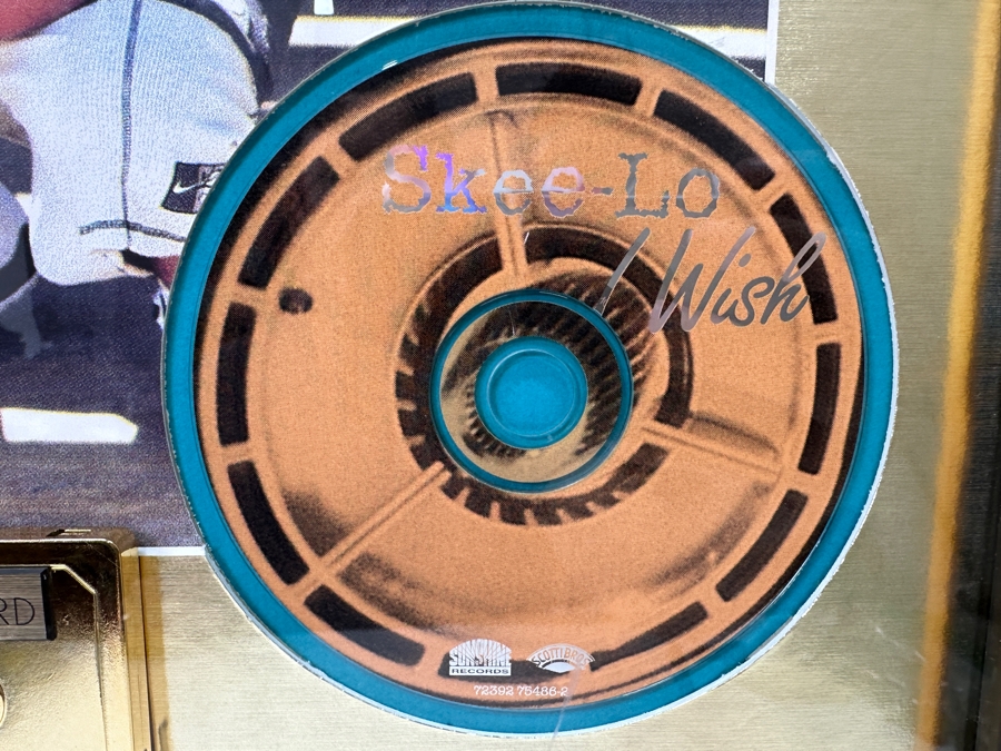 Framed Gold Sales Award Presented To Pop Art Film Factory For Selling Over 500,000 Copies Of Sunshine / Scotti Bros. Records Skee-Lo 'I Wish' Framed 13 X 17 [Photo 3]