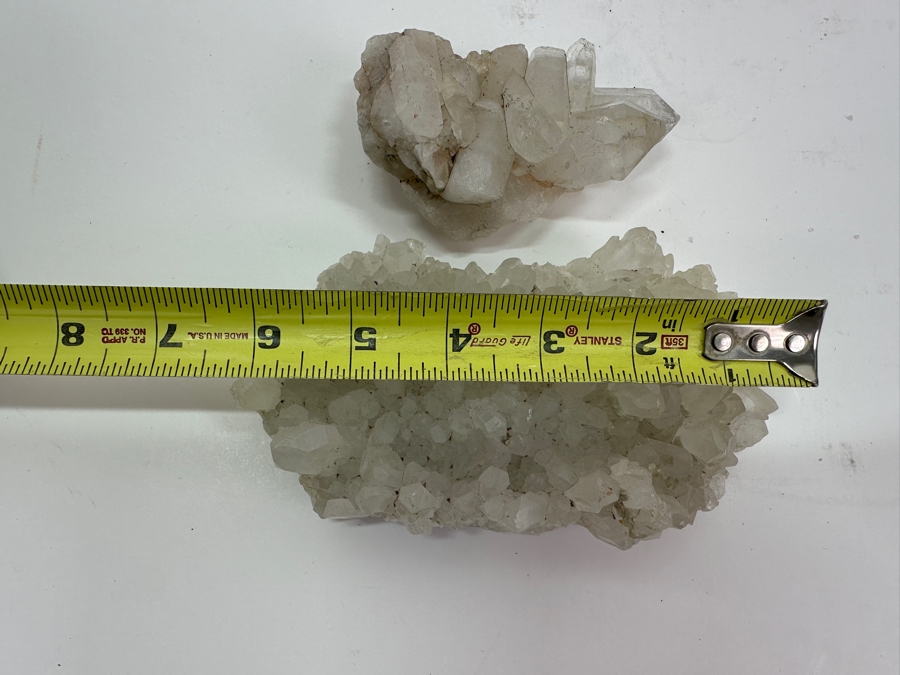 Pair Of Quartz Crystal Clusters 6'W & 3'W [Photo 12]