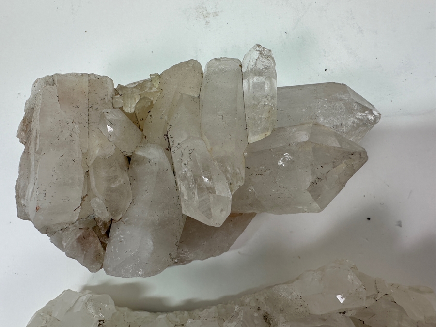 Pair Of Quartz Crystal Clusters 6'W & 3'W [Photo 7]