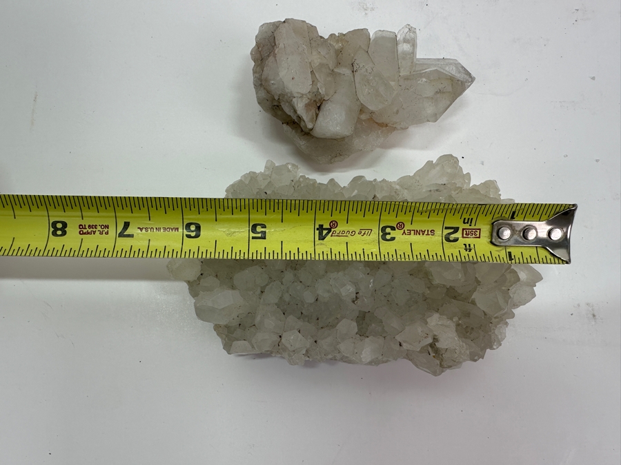 Pair Of Quartz Crystal Clusters 6'W & 3'W [Photo 11]