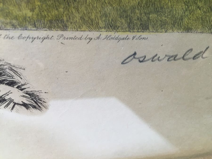 W Dendy Sadler Etching 1920 Pencil Signed by W Dendy Sadler [Photo 9]