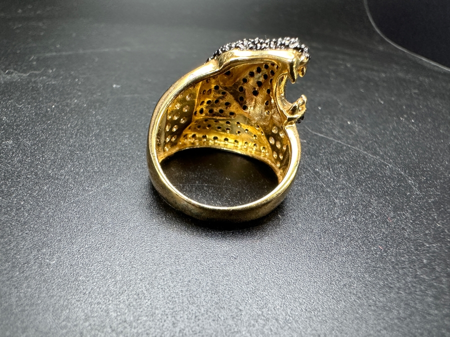 Sterling Silver Ring Size 10.5 11.3g [Photo 5]