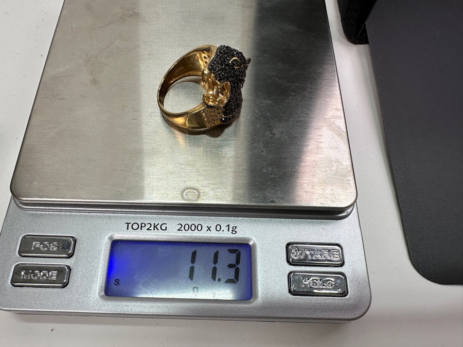 Sterling Silver Ring Size 10.5 11.3g [Photo 7]