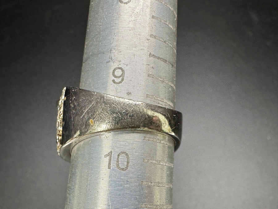 Sterling Silver Ring Size 9.5 11.7g [Photo 7]