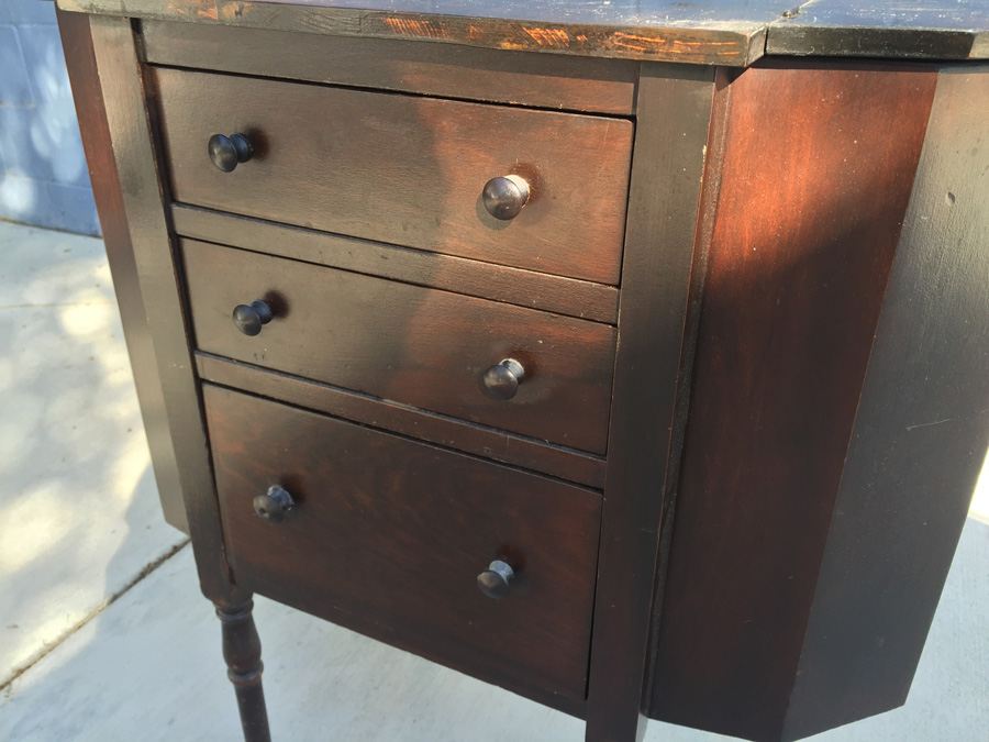 Vintage Martha Washington-Style Sewing Cabinet [Photo 7]