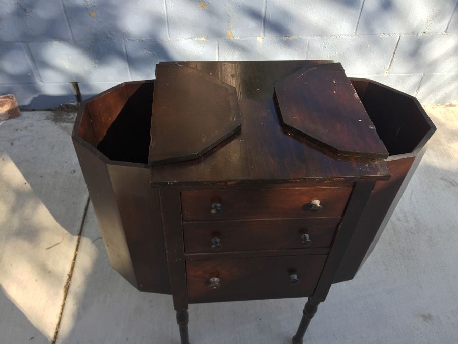 Vintage Martha Washington-Style Sewing Cabinet [Photo 3]