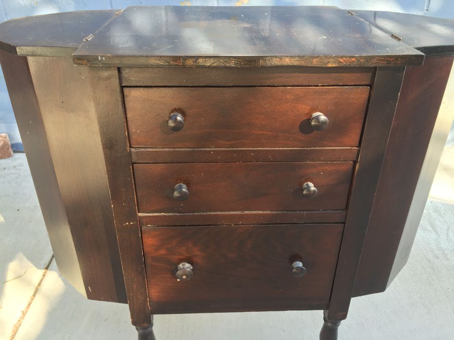 Vintage Martha Washington-Style Sewing Cabinet [Photo 6]