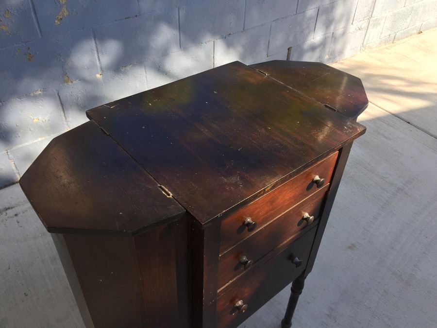 Vintage Martha Washington-Style Sewing Cabinet [Photo 5]