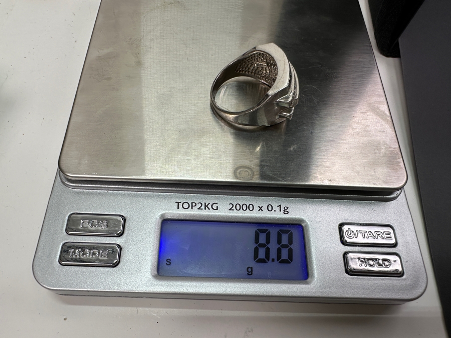 Sterling Silver Ring Size 9.5 8.8g [Photo 6]