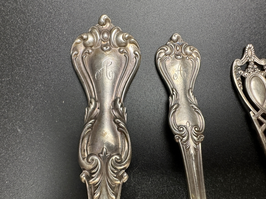 (3) Sterling Silver Spoons & (1) Sterling Silver Fork 160.5g Sterling Silver Melt Value $217 [Photo 2]