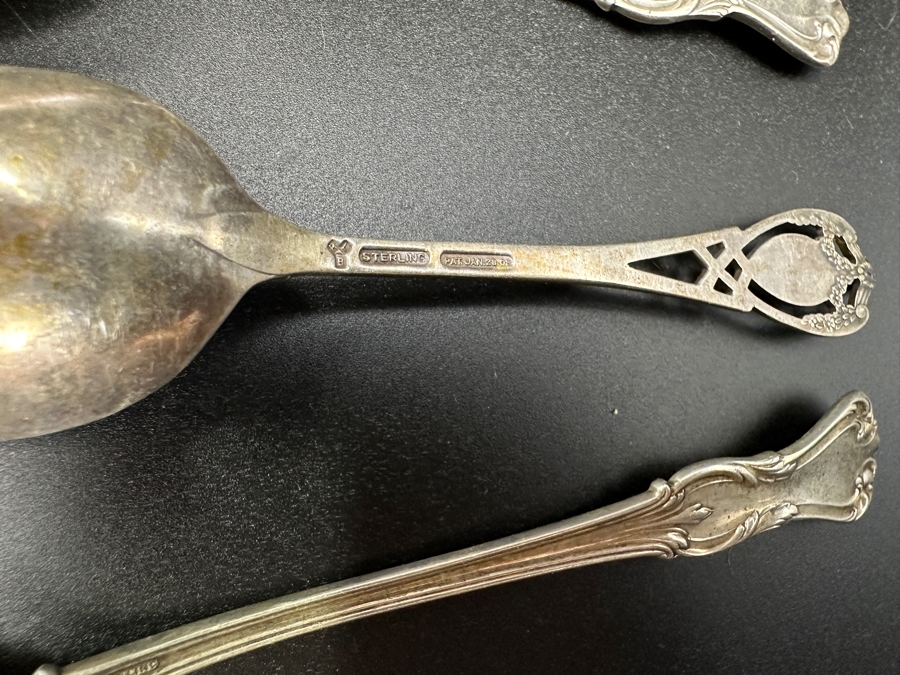 (3) Sterling Silver Spoons & (1) Sterling Silver Fork 160.5g Sterling Silver Melt Value $217 [Photo 7]