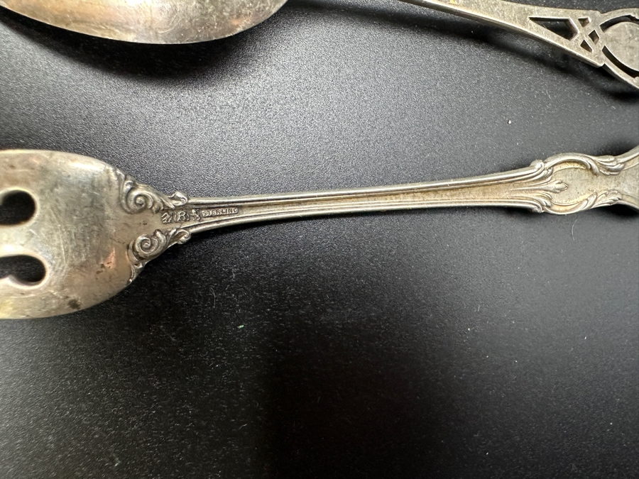 (3) Sterling Silver Spoons & (1) Sterling Silver Fork 160.5g Sterling Silver Melt Value $217 [Photo 8]