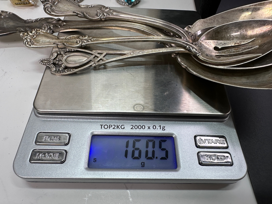 (3) Sterling Silver Spoons & (1) Sterling Silver Fork 160.5g Sterling Silver Melt Value $217 [Photo 9]