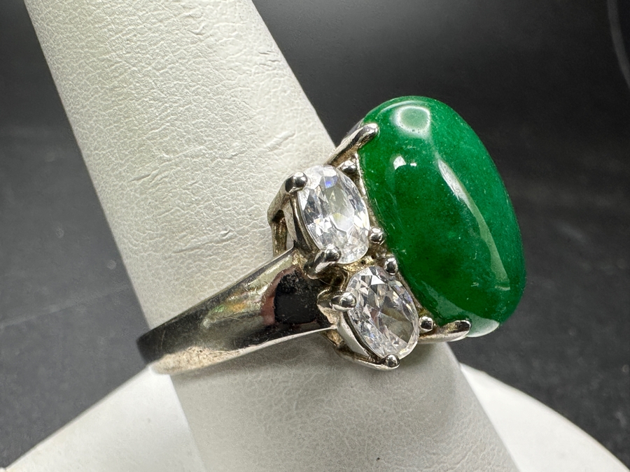 Sterling Silver Ring Size 9.5 6.9g	 [Photo 3]