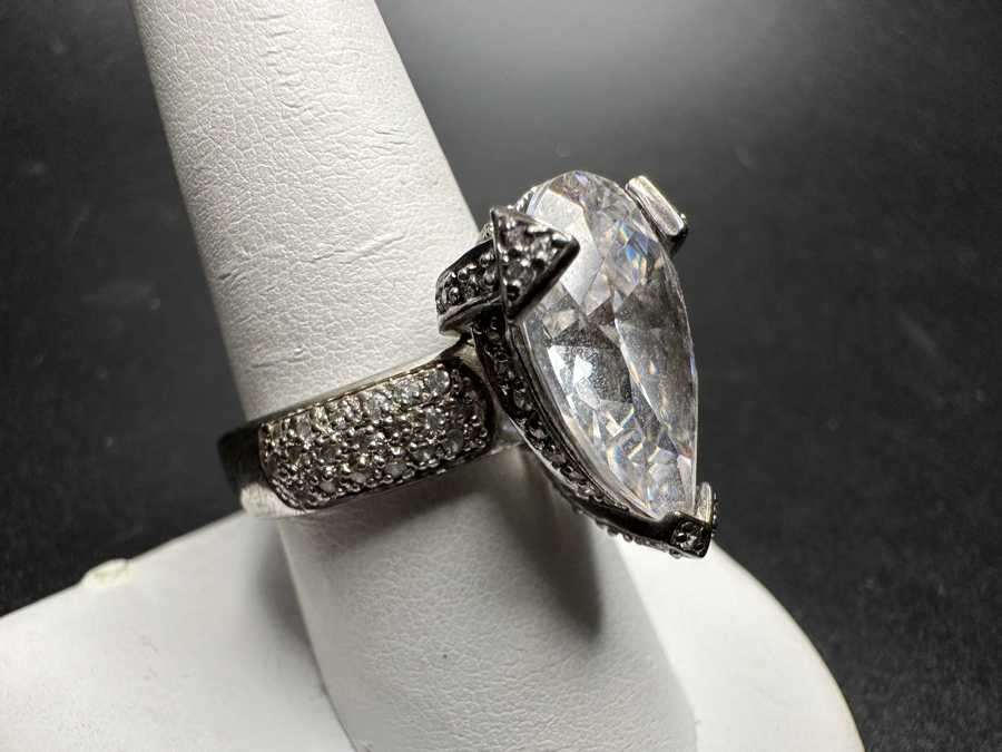 Sterling Silver Ring Size 9.25 11.3g	 [Photo 2]