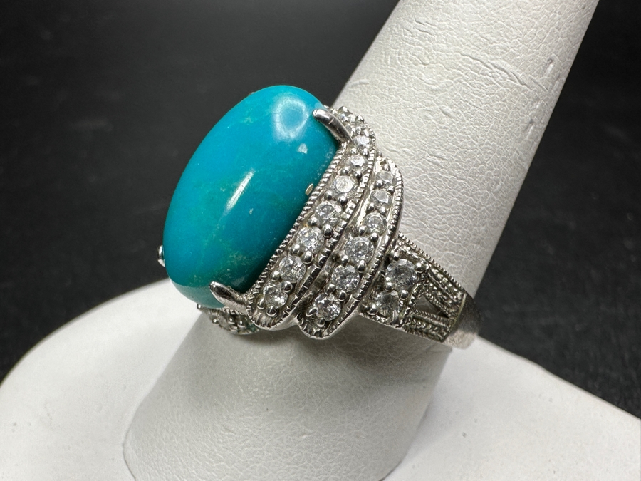 Sterling Silver Ring Size 10.25 7.0g	 [Photo 4]