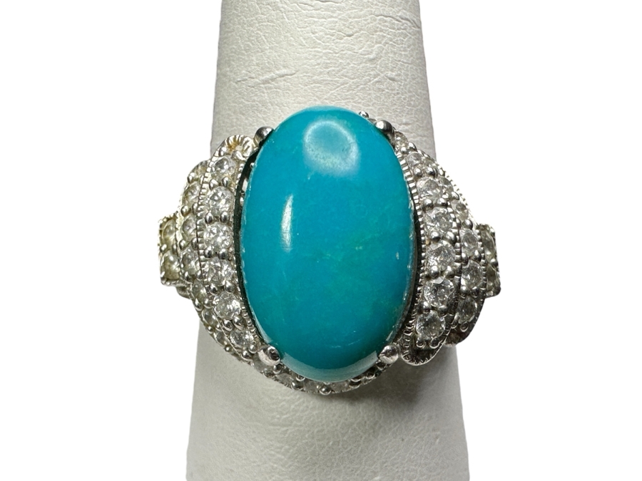 Sterling Silver Ring Size 10.25 7.0g	