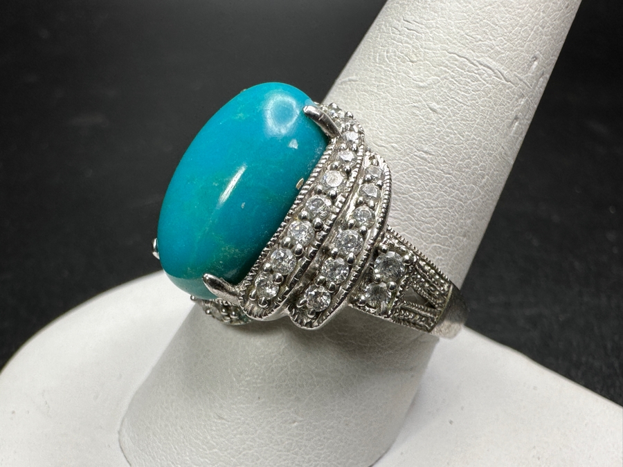 Sterling Silver Ring Size 10.25 7.0g	 [Photo 3]