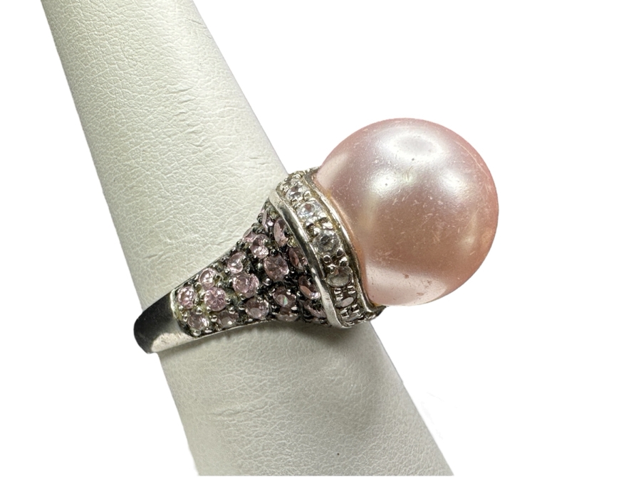 Sterling Silver Ring Size 8 9.6g	