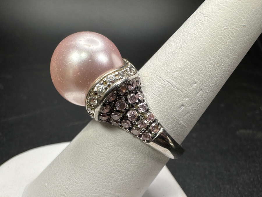 Sterling Silver Ring Size 8 9.6g	 [Photo 3]