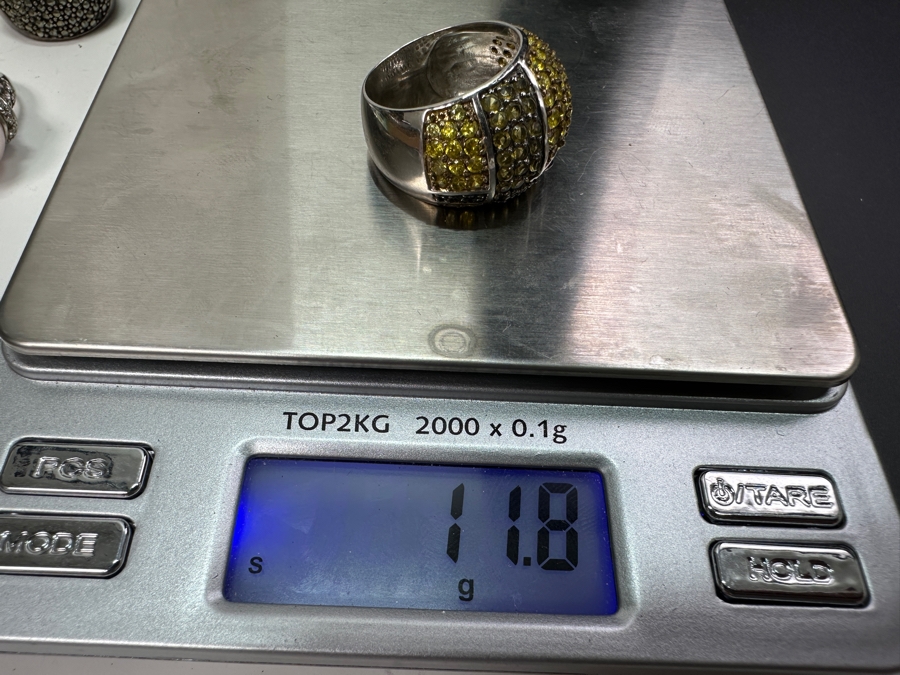 Sterling Silver Ring Size 9.5 11.8g [Photo 7]