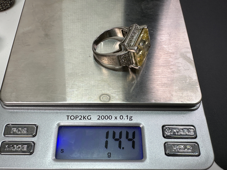 Sterling Silver Ring Size 9.25 14.4g [Photo 8]