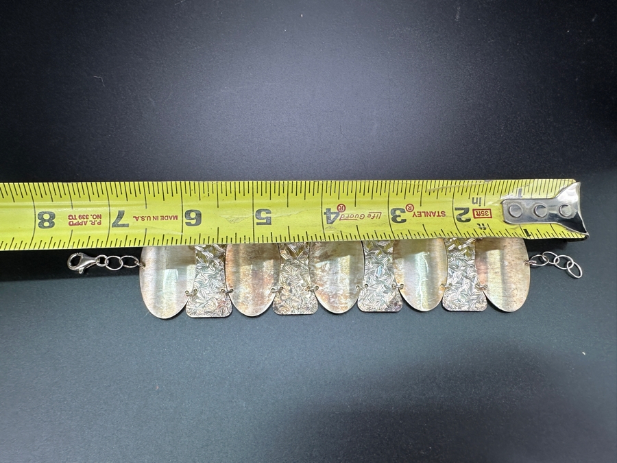 Sterling Silver Italian 7.5' Bracelet 35.8g [Photo 5]