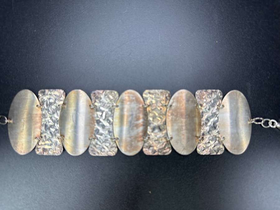 Sterling Silver Italian 7.5' Bracelet 35.8g [Photo 2]