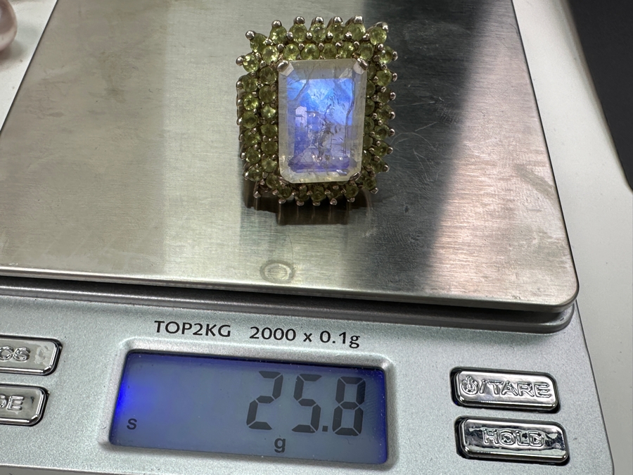 Sterling Silver Ring Size 9.25 25.8g [Photo 8]