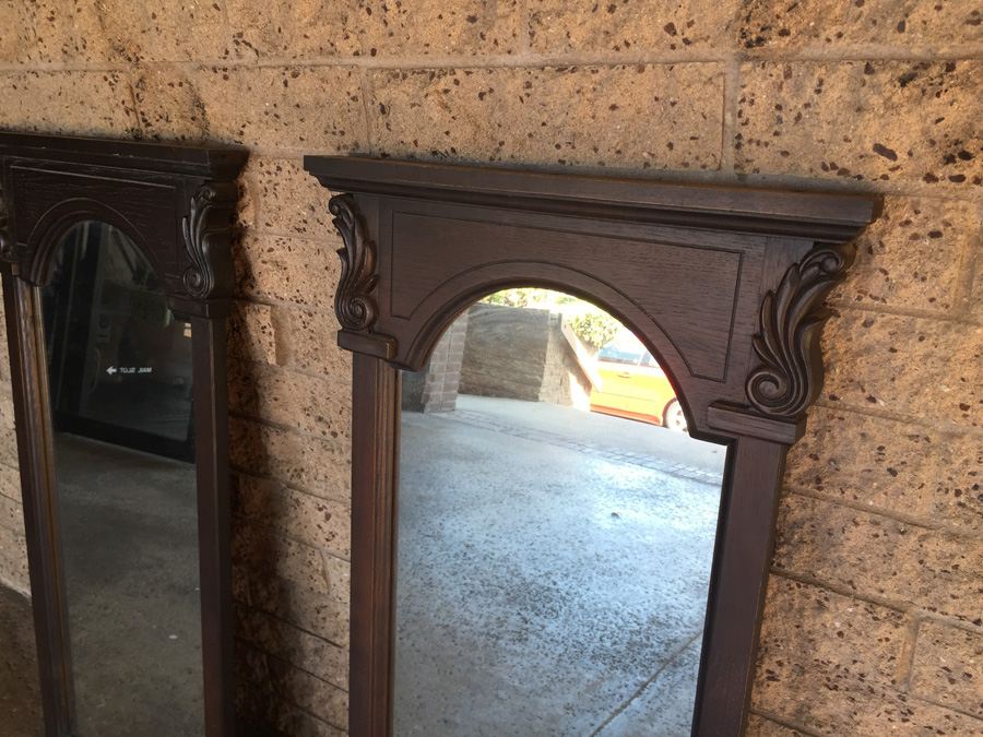 Pair of Wooden Mirrors [Photo 7]