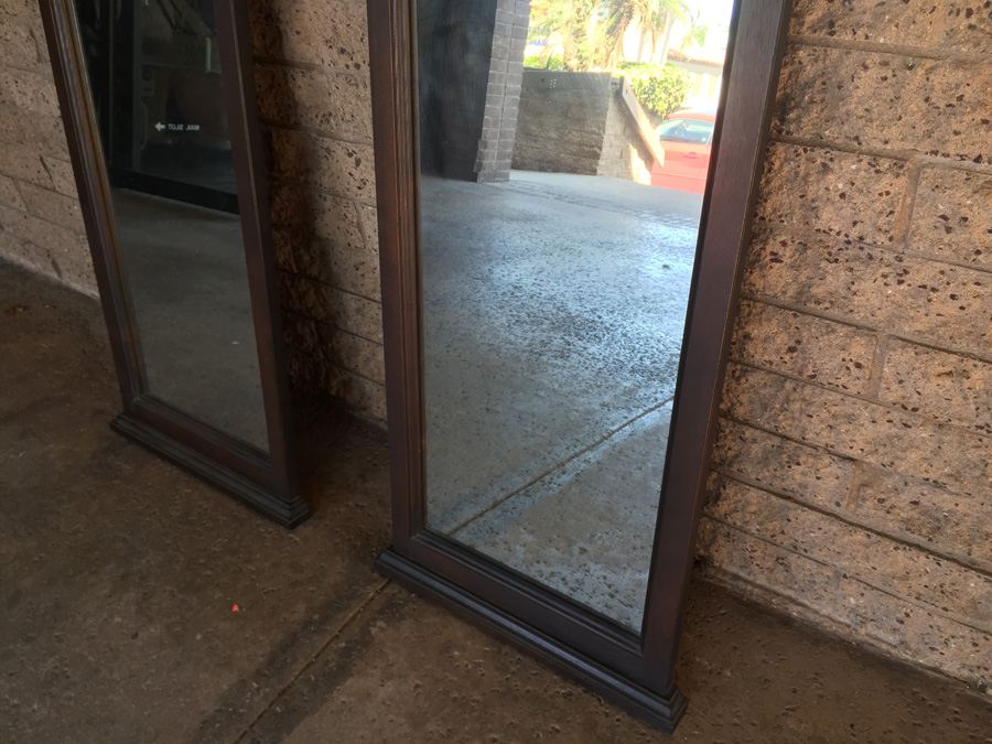 Pair of Wooden Mirrors [Photo 8]