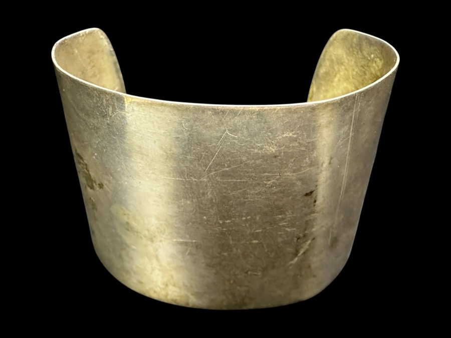Sterling Silver Mexican Cuff Bracelet 35.2g
