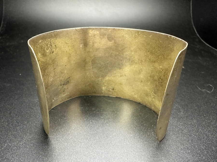 Sterling Silver Mexican Cuff Bracelet 35.2g [Photo 2]
