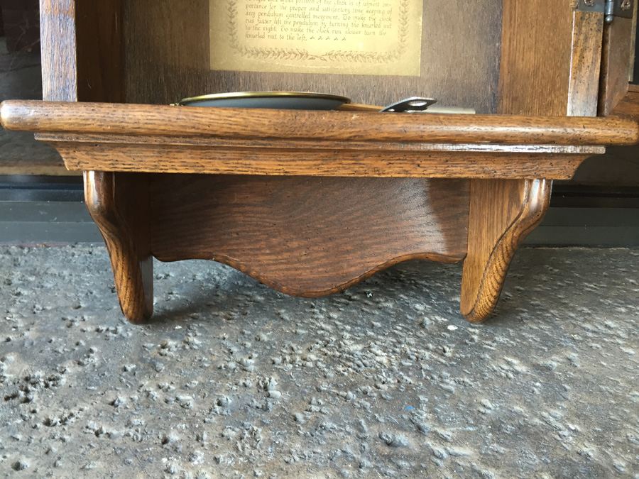 Reproduction Regulator Clock - New England Clock  Farmington, Conn. 1974 [Photo 12]