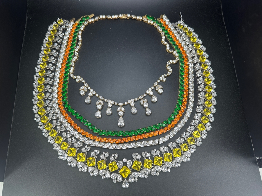 (5) CZ Costume Necklaces [Photo 4]