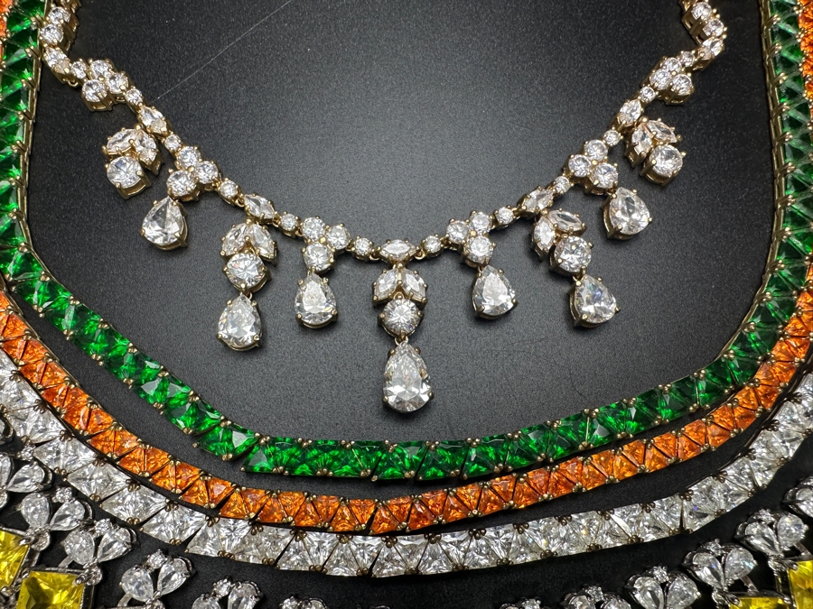 (5) CZ Costume Necklaces [Photo 3]