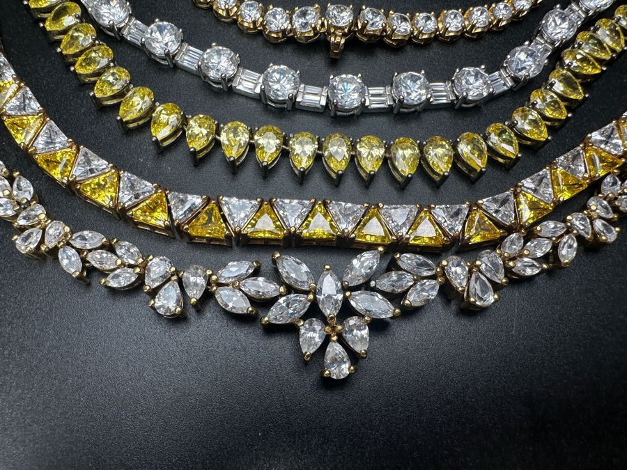 (5) CZ Costume Necklaces [Photo 2]