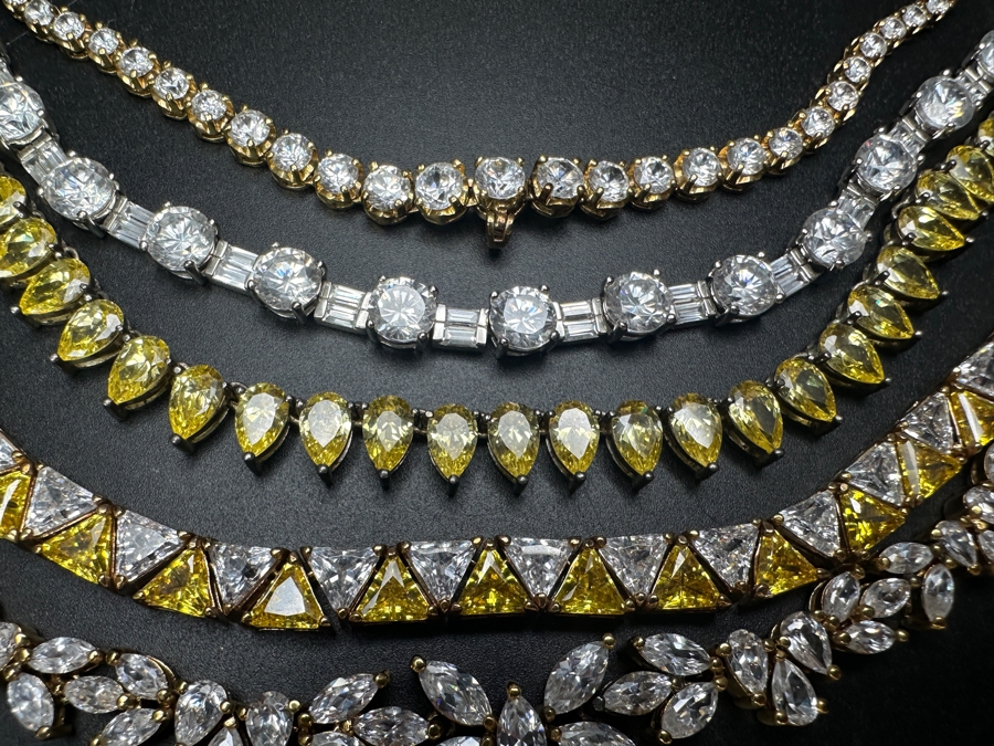 (5) CZ Costume Necklaces [Photo 3]