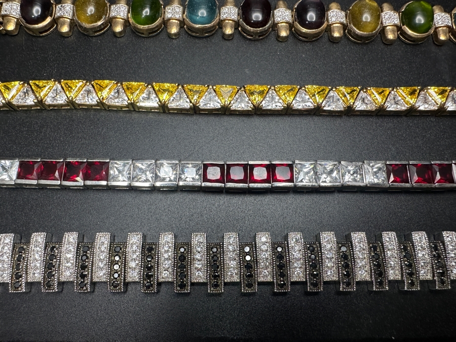 (7) CZ Costume 8' Bracelets [Photo 4]