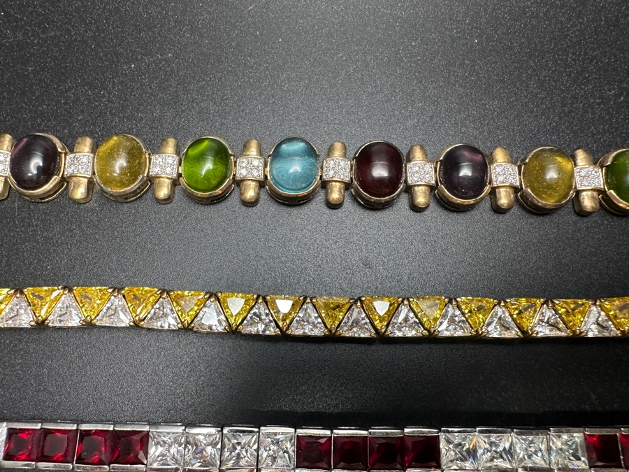 (7) CZ Costume 8' Bracelets [Photo 5]