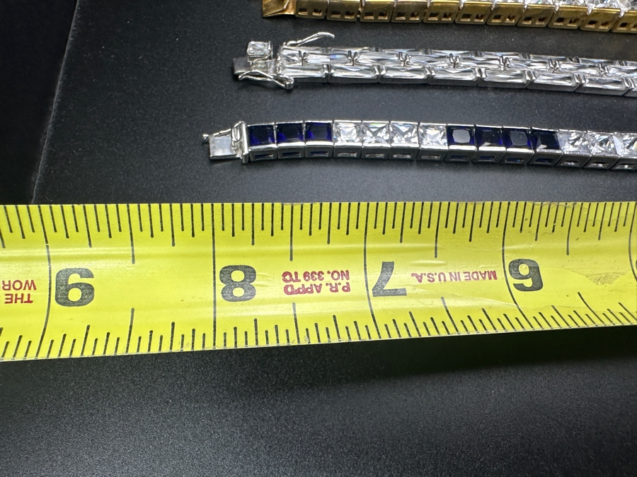 (8) CZ Costume 8' Bracelets [Photo 9]