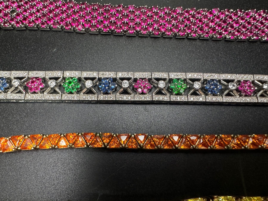 (8) CZ Costume 8' Bracelets [Photo 6]
