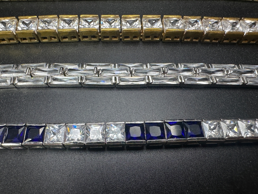 (8) CZ Costume 8' Bracelets [Photo 3]