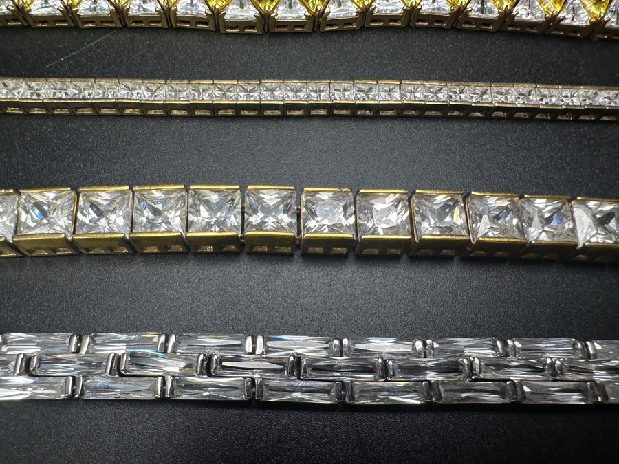 (8) CZ Costume 8' Bracelets [Photo 4]