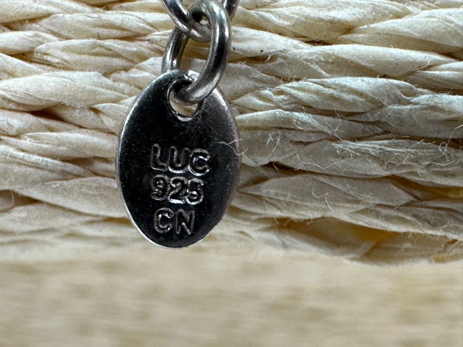 Orange Sea Sediment Jasper 26' Statement Necklace With Sterling Silver Clasp [Photo 7]